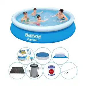 Schwimmbadpaket - Bestway Fast Set 366x76 cm Rund