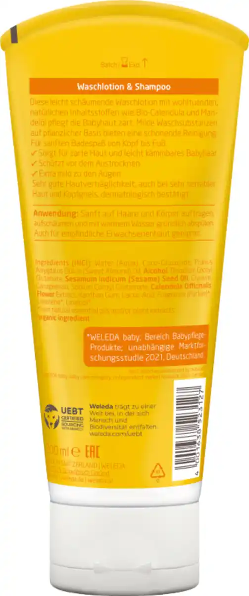 Bild 2 von Weleda baby Calendula Waschlotion & Shampoo, 200 ml