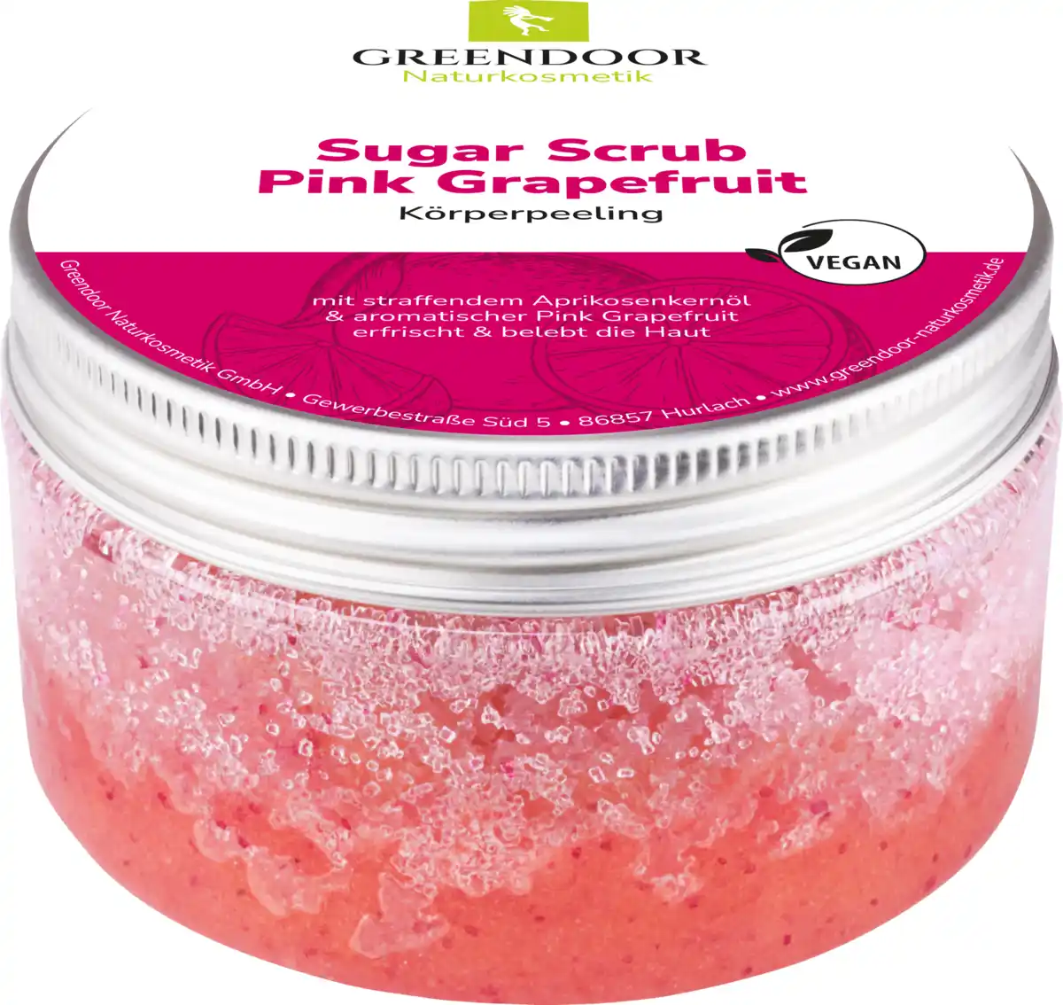 Bild 1 von GREENDOOR Sugar Scrub Pink Grapefruit, 230 g