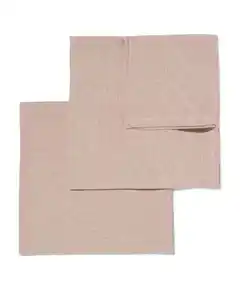 2er-Pack Servietten, beige mit Glitter, Baumwoll-Chambray, 47 x 47 cm