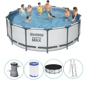 Bestway - Steel Pro MAX - Schwimmbecken mit Filterpumpe - 427x122 cm