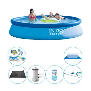 Pool-Set - 7-teilig - Intex Easy Set Rund 396x84 cm