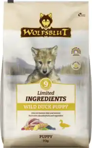 Wolfsblut Limited Ingredients Wild Duck Puppy Trockenfutter, 9 kg