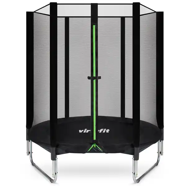 Bild 1 von VirtuFit Kindertrampolin mit Sicherheitsnetz - Schwarz - 140 cm