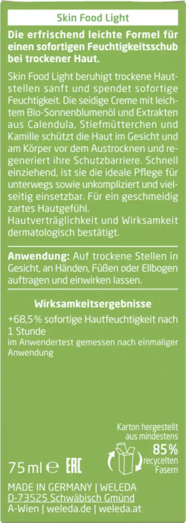 Bild 2 von Weleda Skin Food Light Hautcreme, 75 ml