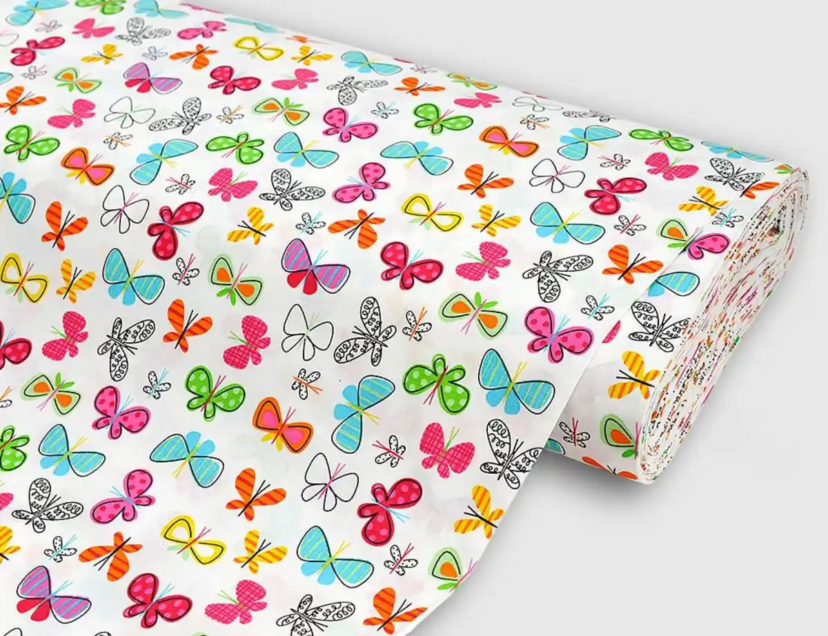 Bild 1 von Dekostoff Schmetterling