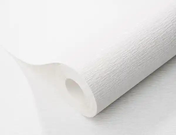 Bild 2 von Vliestapete Struktur Uni Weiß