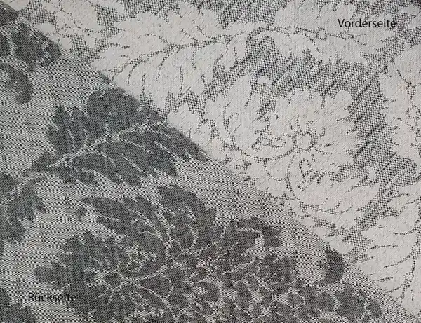 Bild 2 von Dekostoff Jacquard Ornament Grau