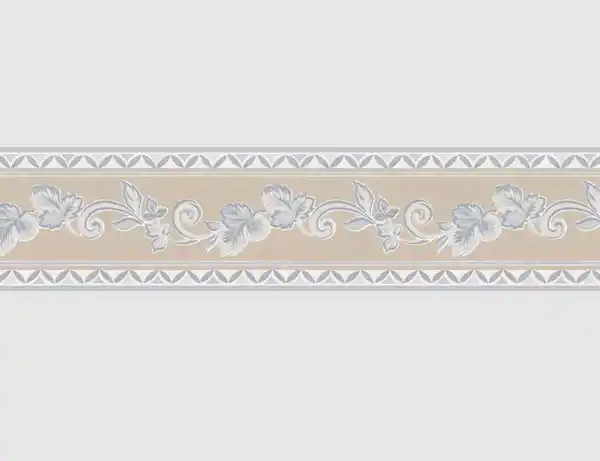Bild 2 von Tapetenborte Vlies Ranke Beige-Grau