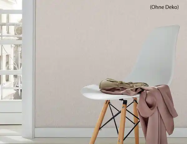 Bild 3 von Vliestapete Uni Flitter Altrosa