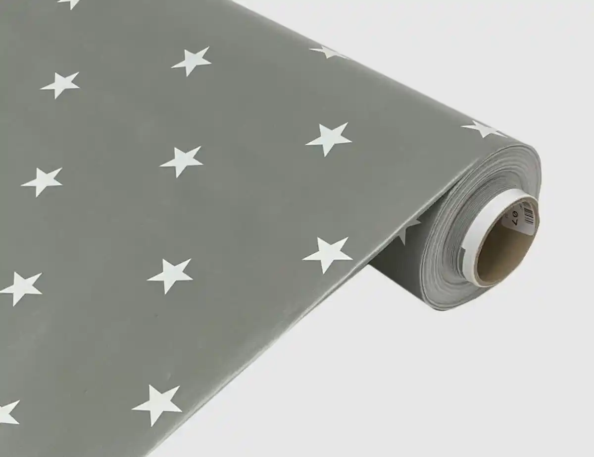 Bild 1 von Wachstuch Sterne Grau