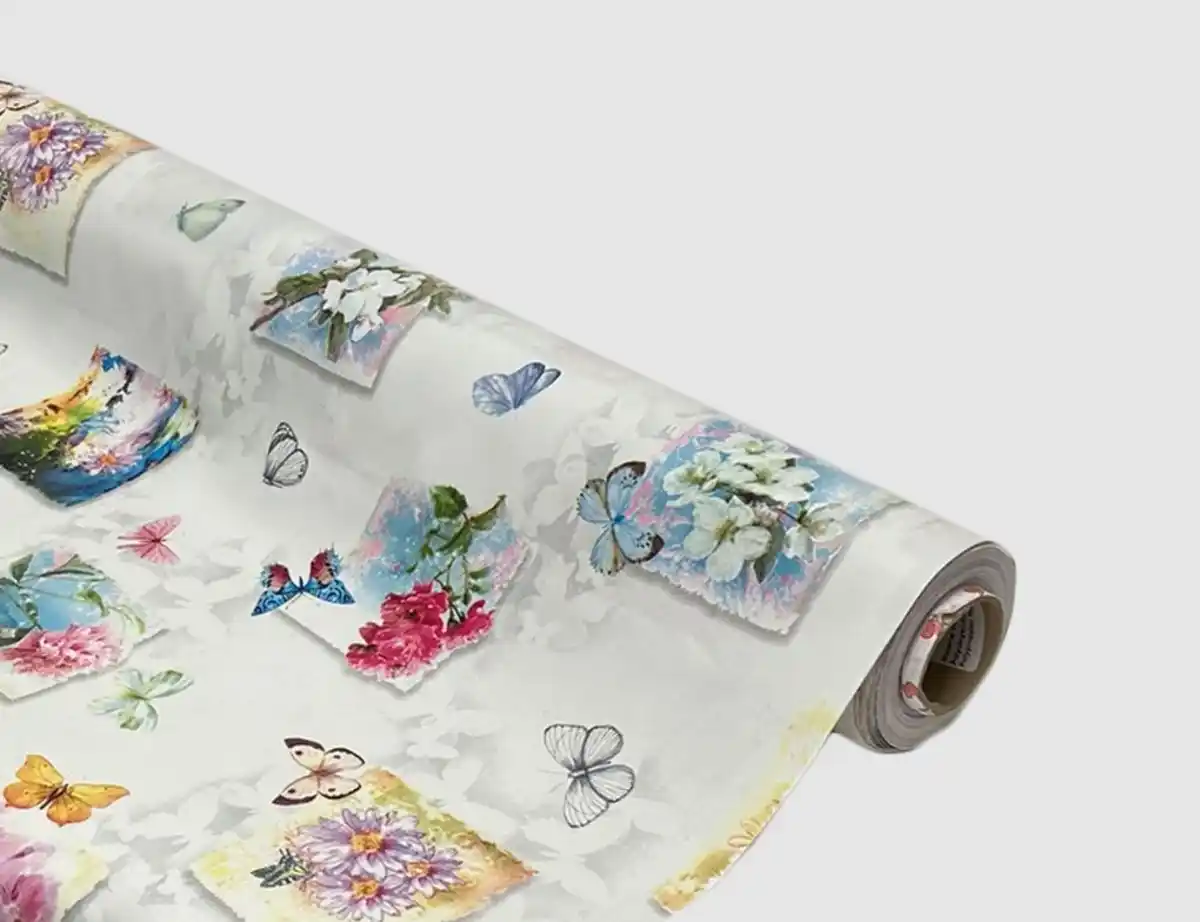 Bild 1 von Wachstuch Schmetterling Bunt