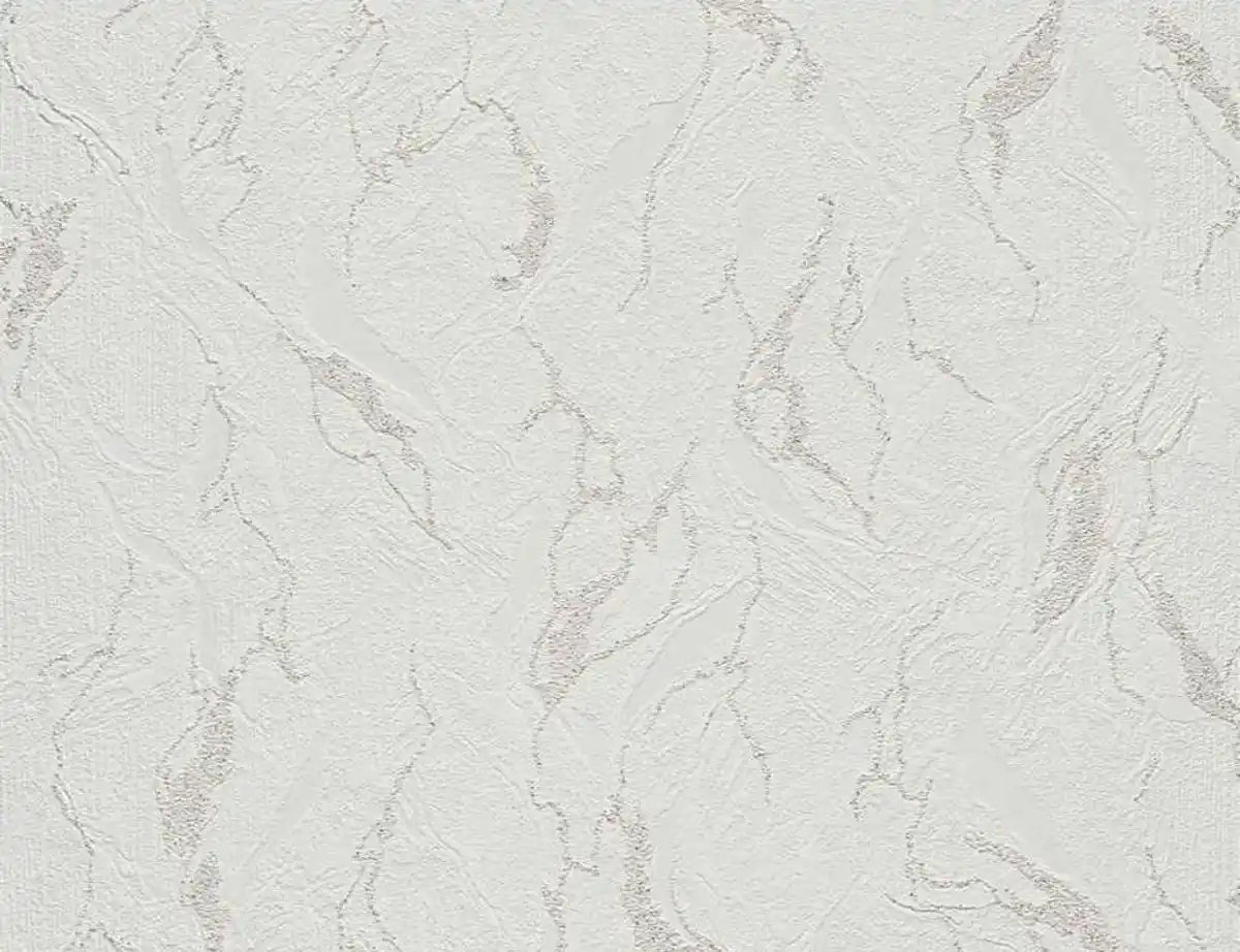 Bild 1 von Vinyltapete Uni Flitter Weiß