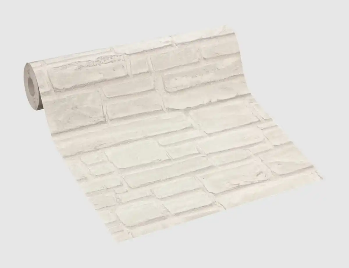 Bild 2 von Vliestapete Stein Grau