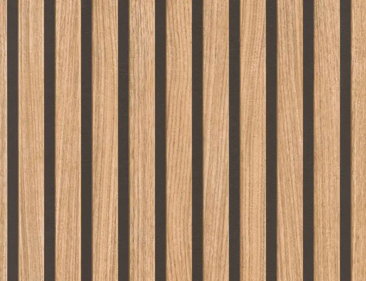 Bild 1 von Papiertapete Holz Beige