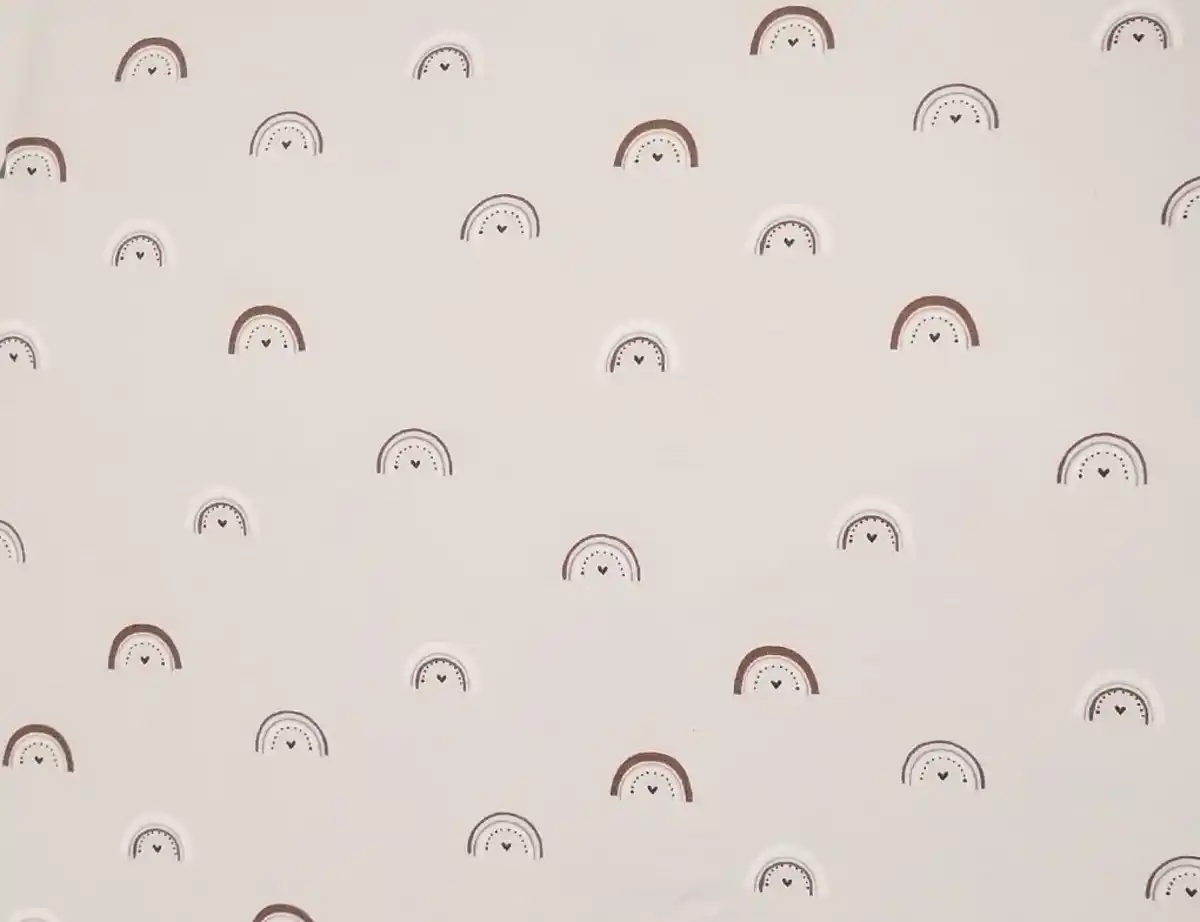 Bild 2 von Jerseystoff Herz, Bogen Natur