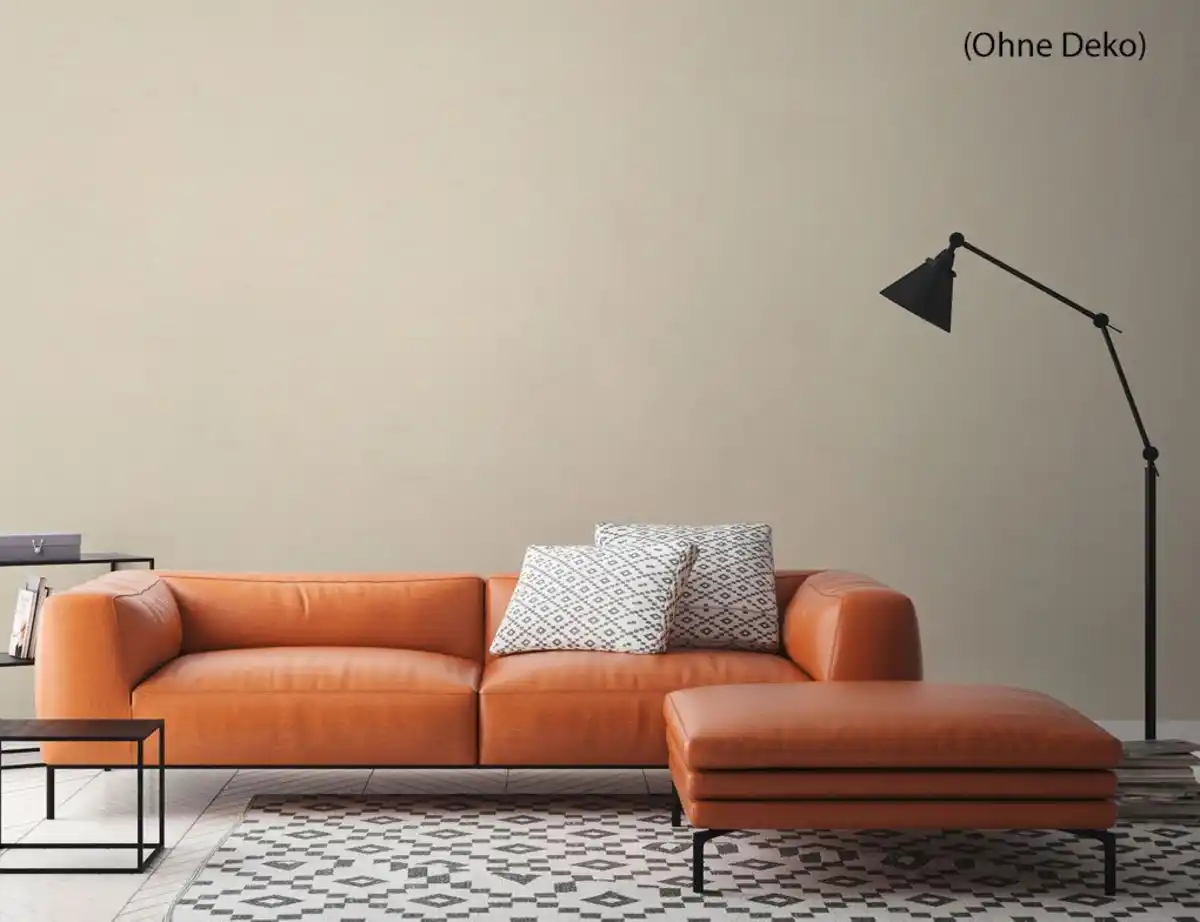 Bild 3 von Vliestapete Uni Creme