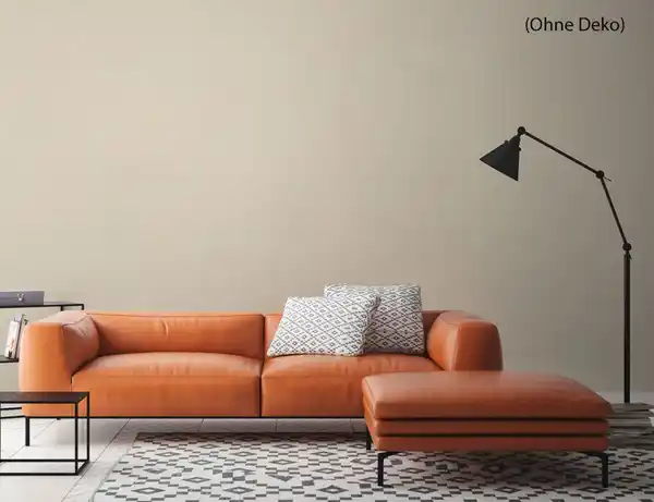 Bild 3 von Vliestapete Uni Creme