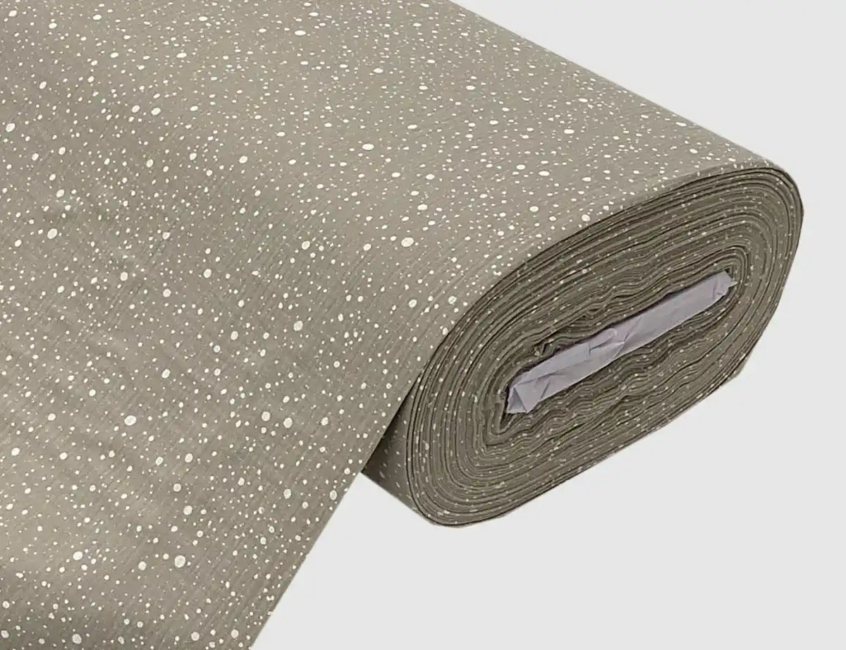 Bild 1 von Musselin Double Gauze Punkte Taupe