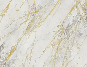 Vliestapete Marmor WeiĂź Gold