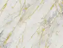 Bild 1 von Vliestapete Marmor Weiß Gold