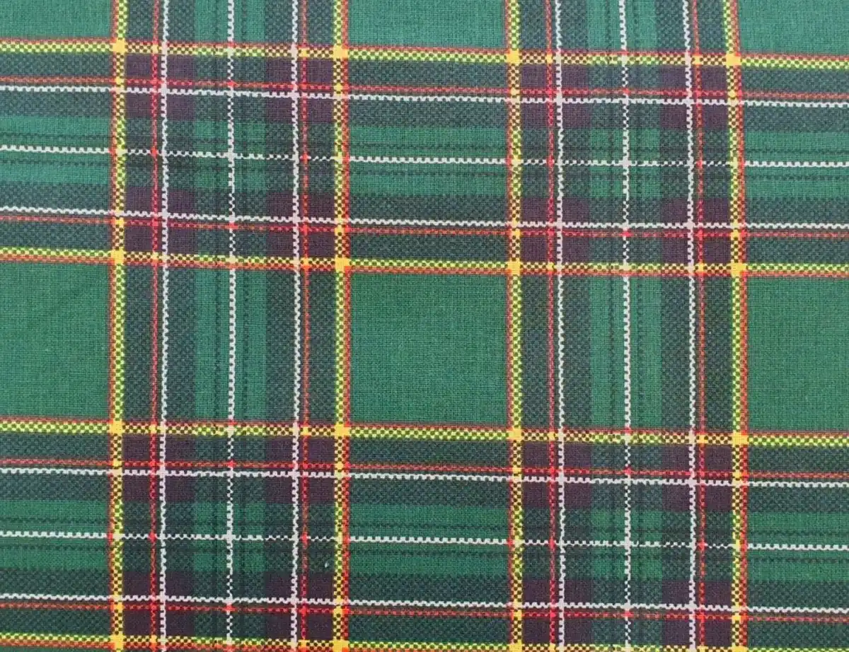 Bild 2 von Dekostoff Karomuster Dunkelgrün