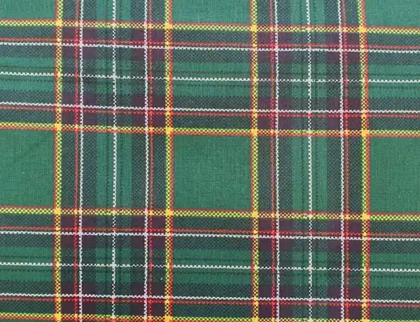 Bild 2 von Dekostoff Karomuster Dunkelgrün