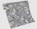 Bild 2 von Vliestapete Blume Grau Beige