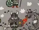 Bild 2 von Dekostoff Wikinger Hellgrau