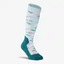 Bild 1 von WEDZE Ski- und Snowboardsocken Kinder 100 - blaue Motive