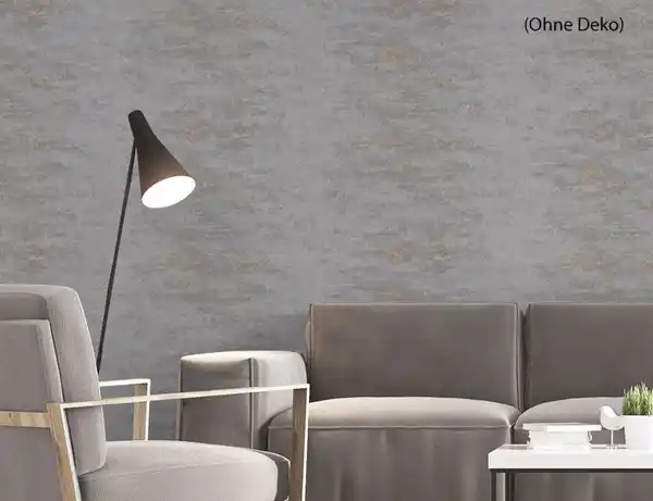 Bild 3 von Vliestapete Grau