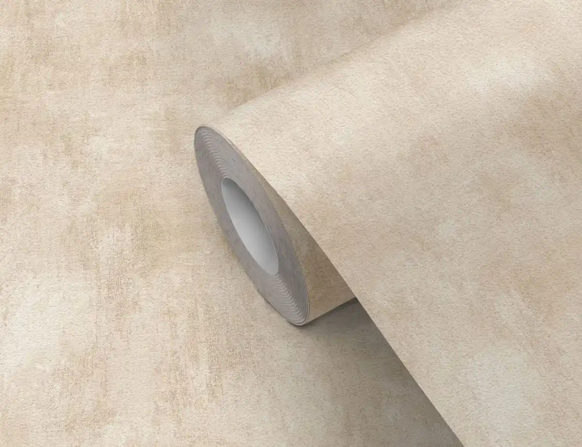Bild 2 von Papiertapete Struktur Uni Beige
