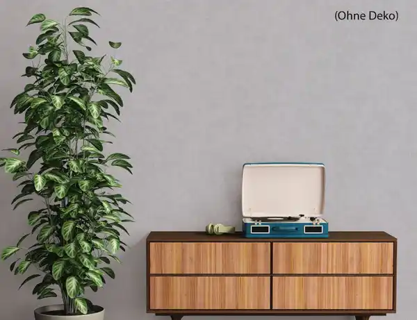 Bild 4 von Vliestapete Uni Hellgrau