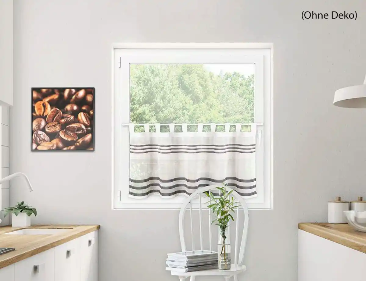 Bild 1 von Scheibengardine Tara Weiß, Grau