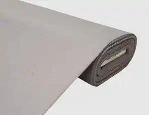 Dekostoff Jacquard Uni Grau I