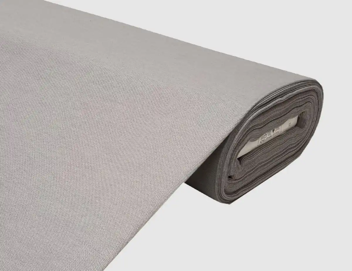 Bild 1 von Dekostoff Jacquard Uni Grau I