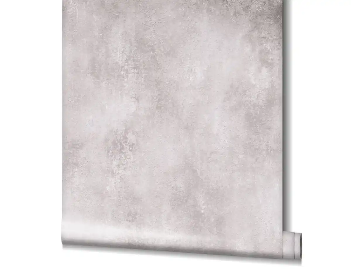 Bild 3 von Vliestapete Uni Betonoptik Taupe