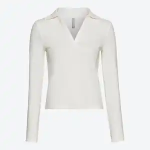 Damen-Langarmshirt mit Polokragen