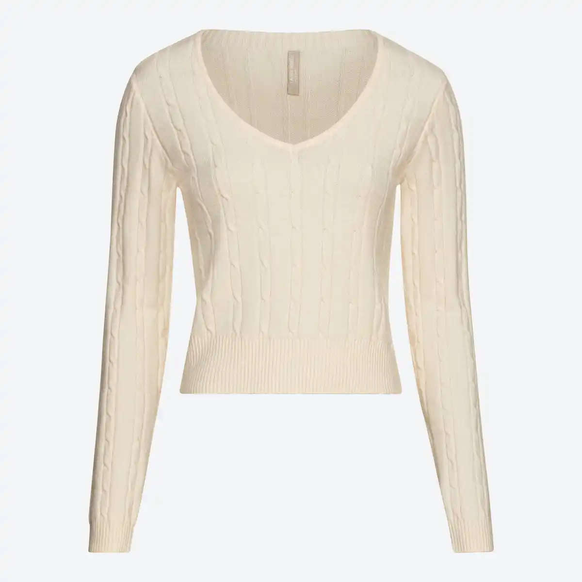 Bild 2 von Damen-Pullover mit Zopfstrickmuster