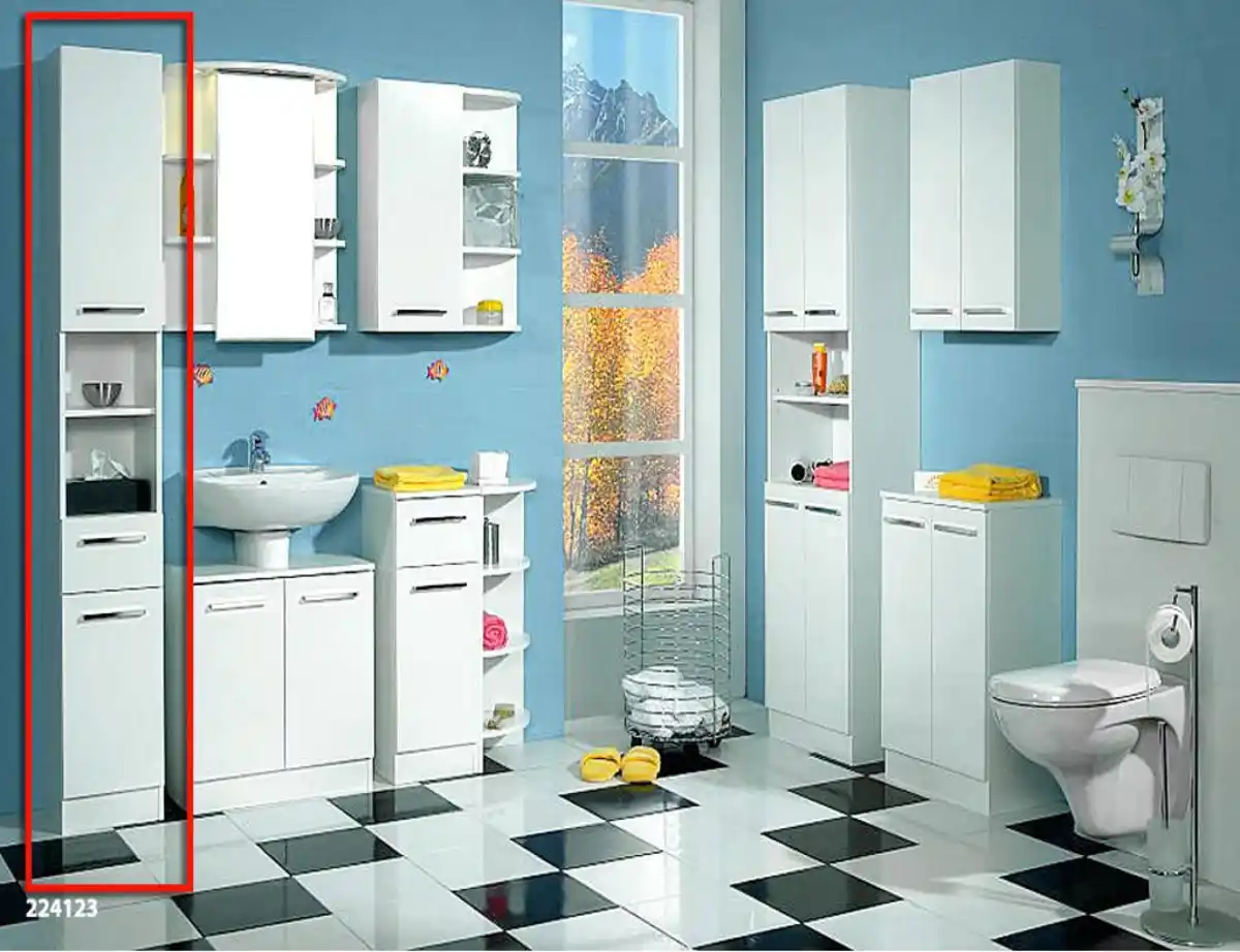 Bild 1 von Hochschrank Trier glanzweiß