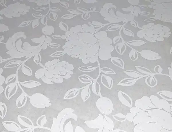 Bild 2 von Tischdecke Blumenranken Weiß