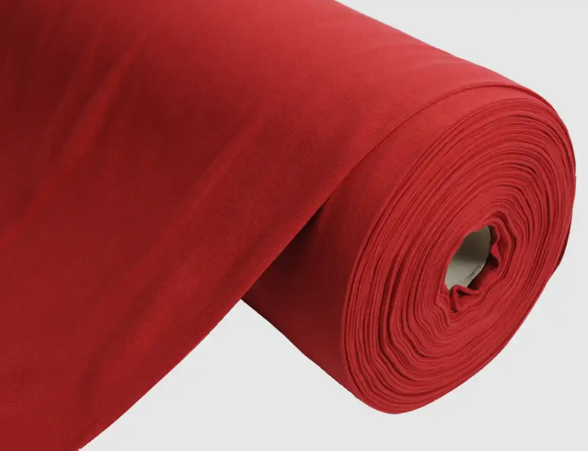 Bild 1 von Bündchenstoff uni rot