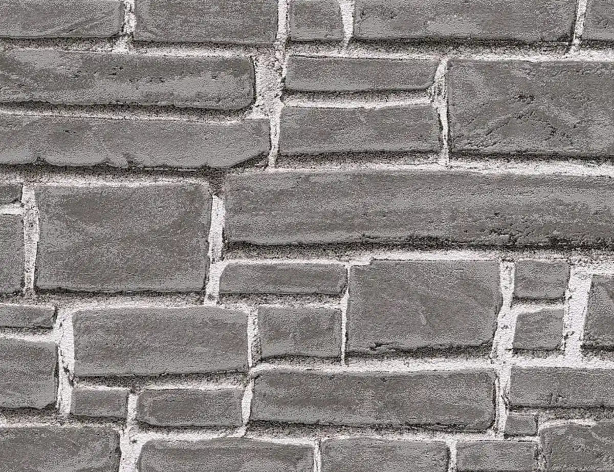 Bild 1 von Vliestapete Stein Schwarz