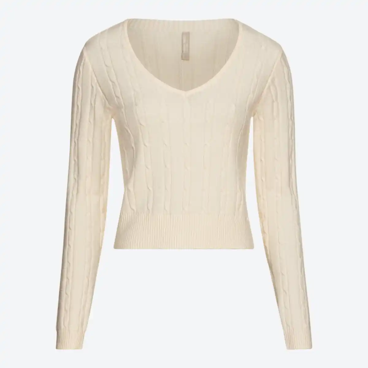 Bild 1 von Damen-Pullover mit Zopfstrickmuster