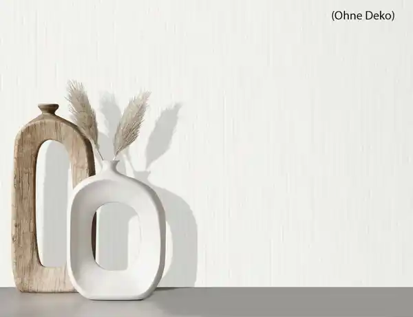 Bild 3 von Vinyltapete Uni Weiß