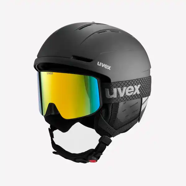 Bild 1 von UVEX Skihelm mit Brille Erwachsene - UVEX schwarz