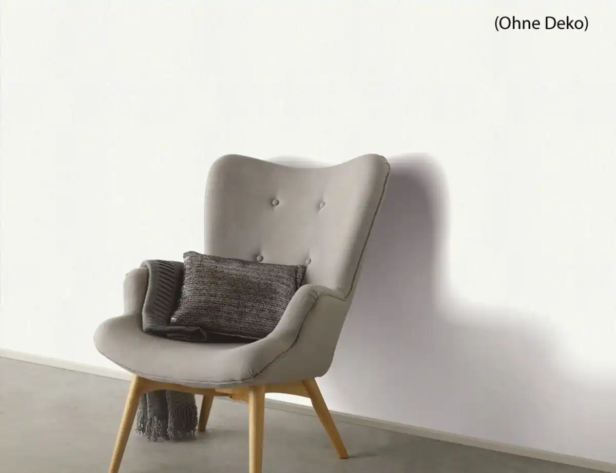 Bild 4 von Vliestapete Uni Weiß