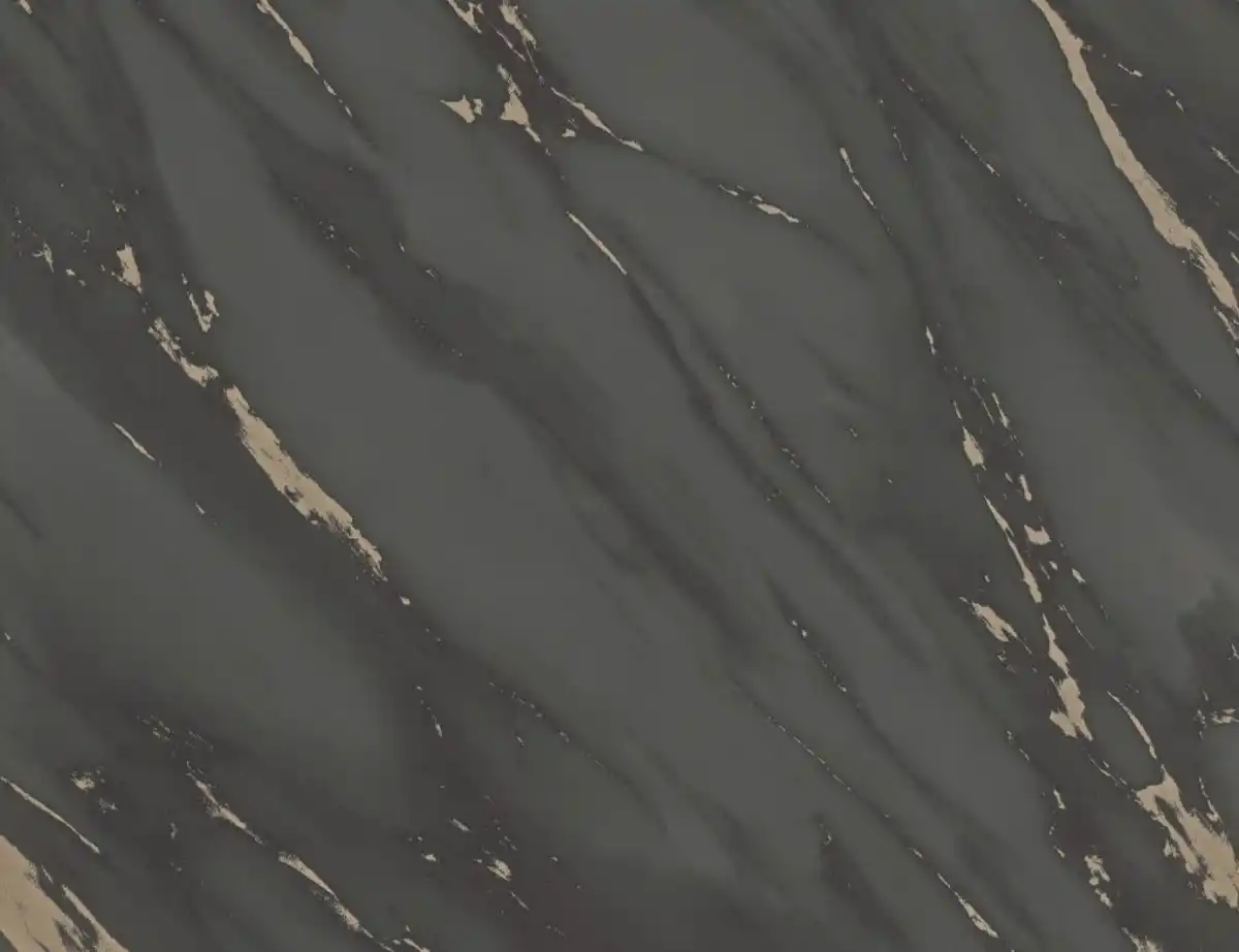 Bild 1 von Papiertapete Marmor Schwarz