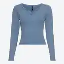 Bild 3 von Damen-Langarmshirt mit V-Ausschnitt