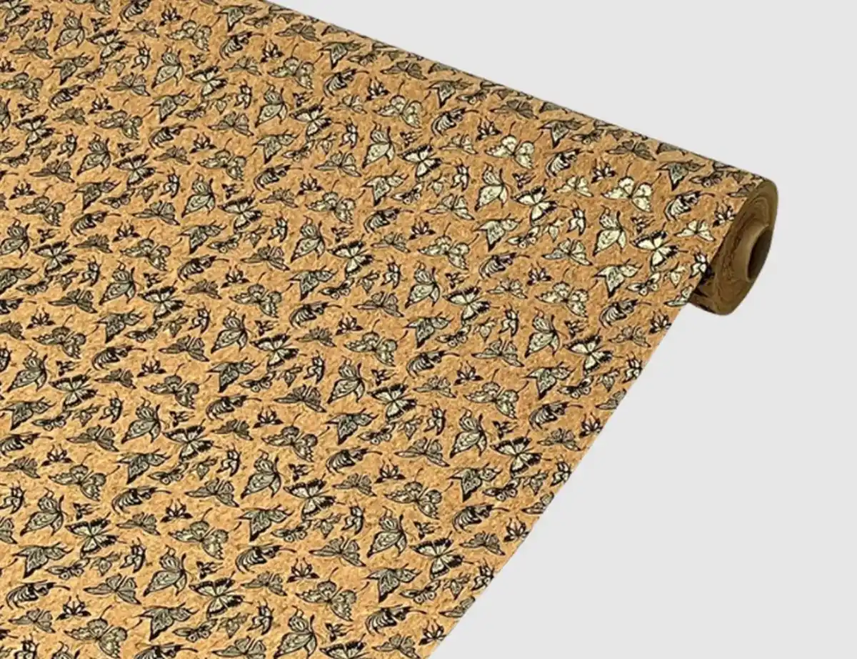 Bild 1 von Korkstoff Schmetterlinge Gold